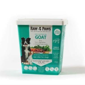 Raw4Paws Goat Dog Food 1kg container